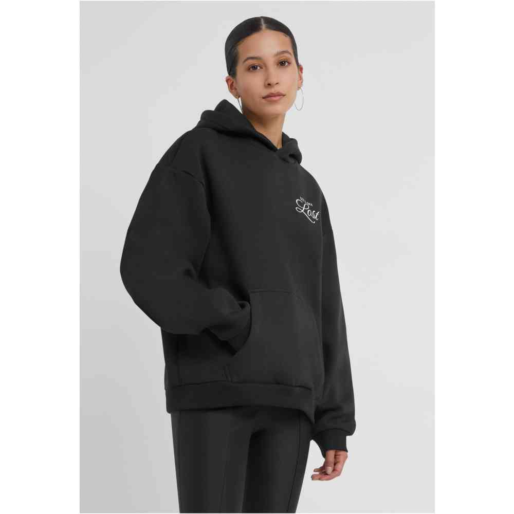 Miss Tee - Lost Flowers Fluffy Hoodie/trui - Zwart